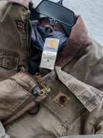 carhartt artic 90s color verde, feid marron talla L - Imagen 9