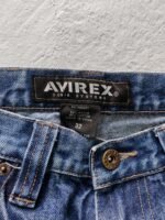 Pantaloneta Baggy Avirex Demin azul Talla 34 - Imagen 4
