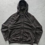 Hoodie zip Gris Termico Talla L