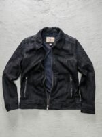 Chaqueta de cuero volteado Wilson Talla L (enguatada)