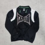 HOODIE ZIP TAPOUT NEGRO TALLA M