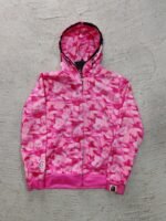 HOODIE BAPE SHARK CAMO ROSA TALLA M - Imagen 2