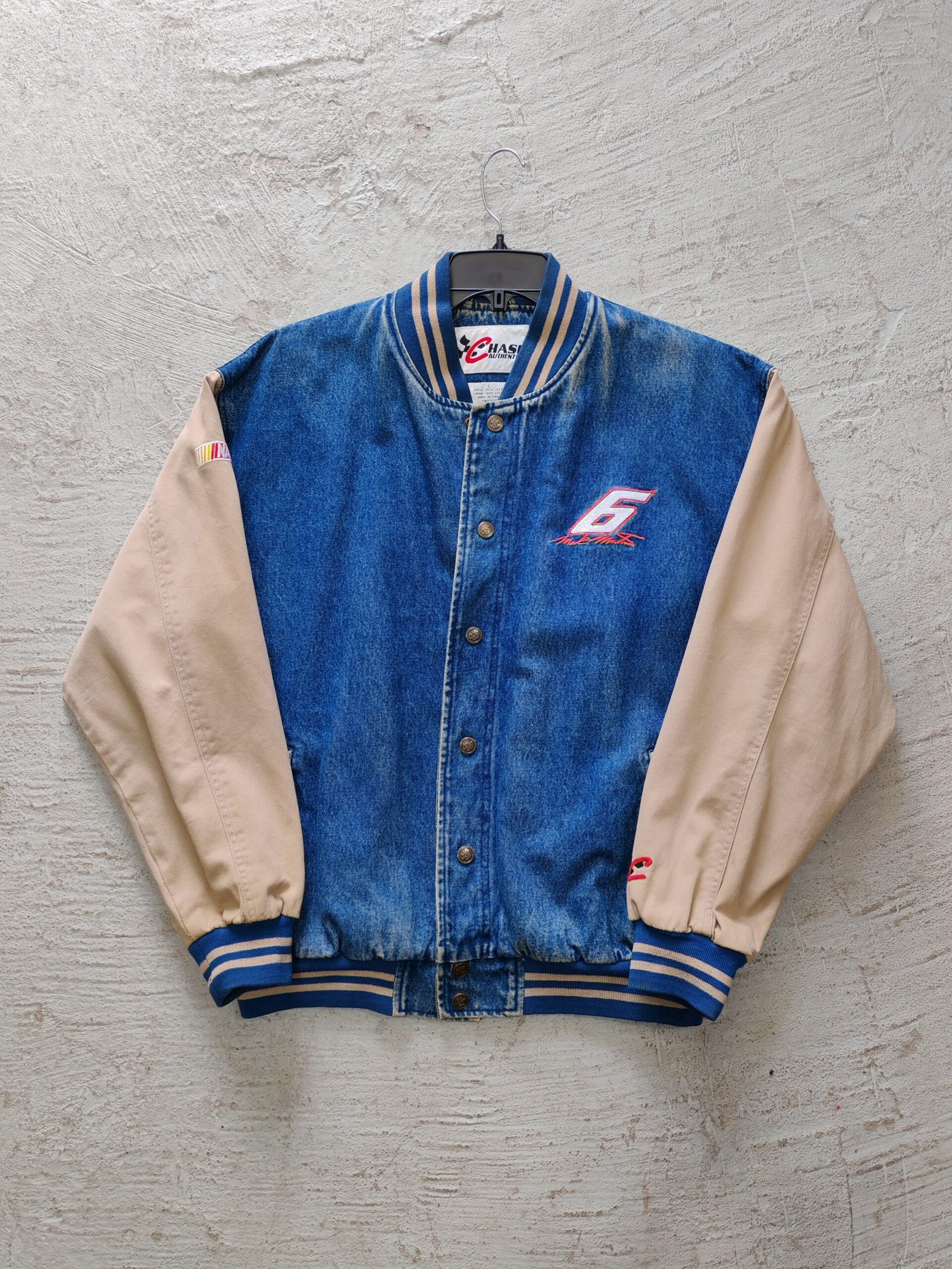 IMG_20260514_102938 Jacket Chase Varsity Nascar Rusty Wallace Talla L - Imagen 1