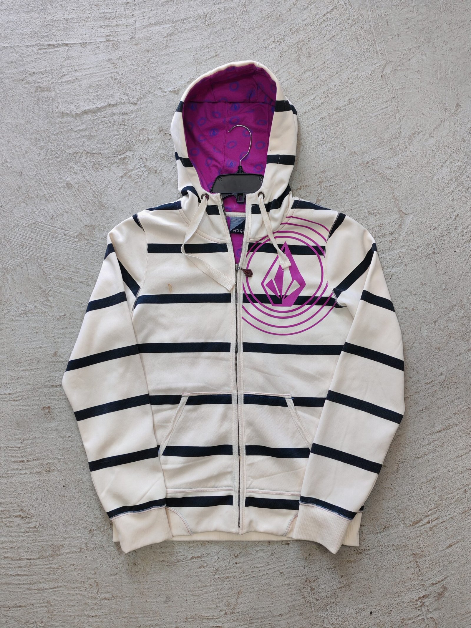 IMG_20260514_114122 Sudadero Volcom Striped Zip-Up Talla M - Imagen 1